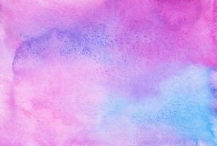 a pink, blue, and purple watercolor background