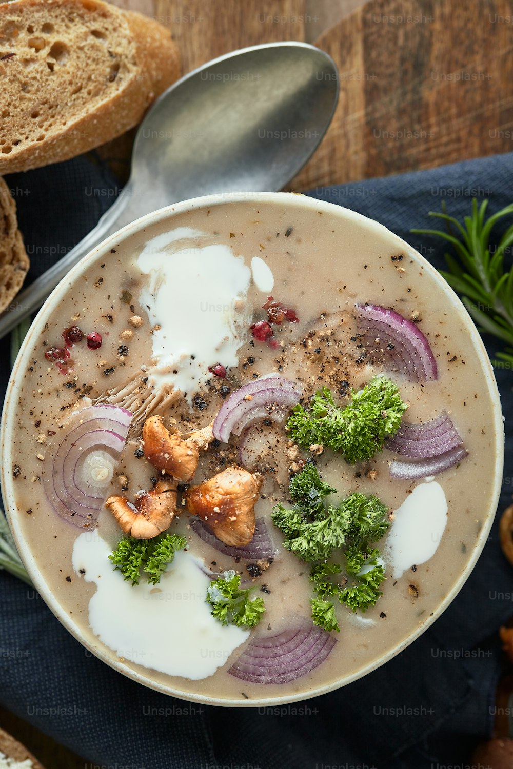 a bowl of soup with meat and vegetables