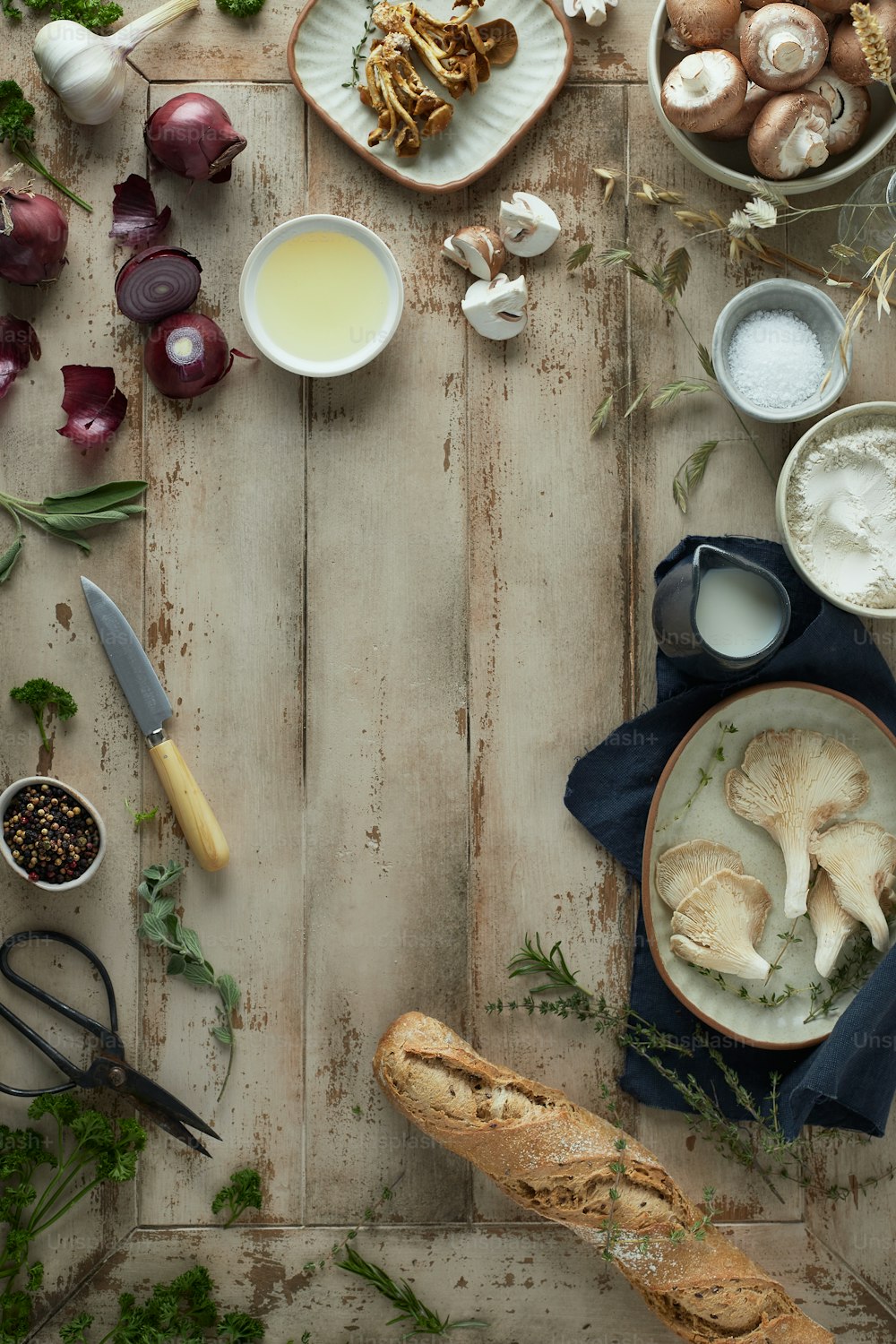 a table topped with different types of food