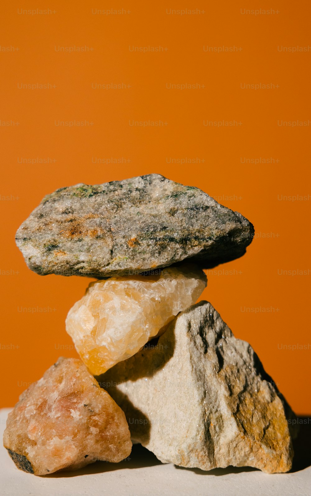 a pile of rocks sitting on top of each other