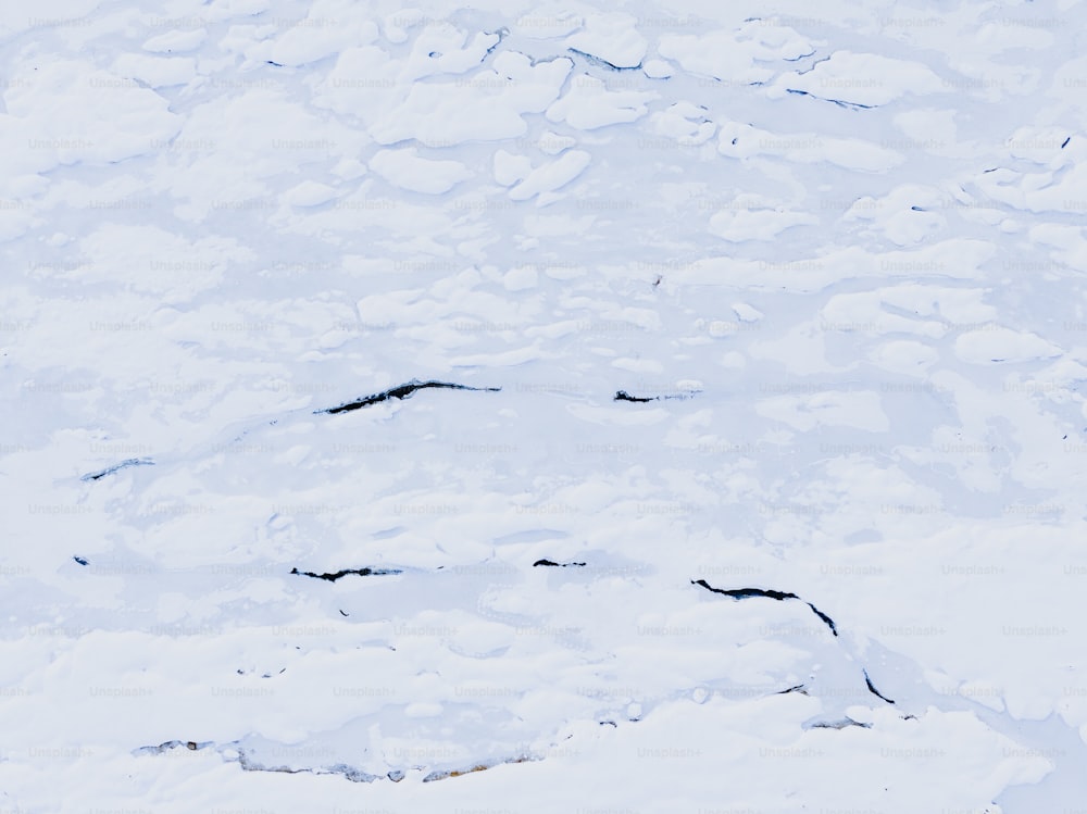 a person skiing down a snow covered slope