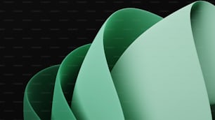 un primo piano di uno sfondo nero con forme verdi