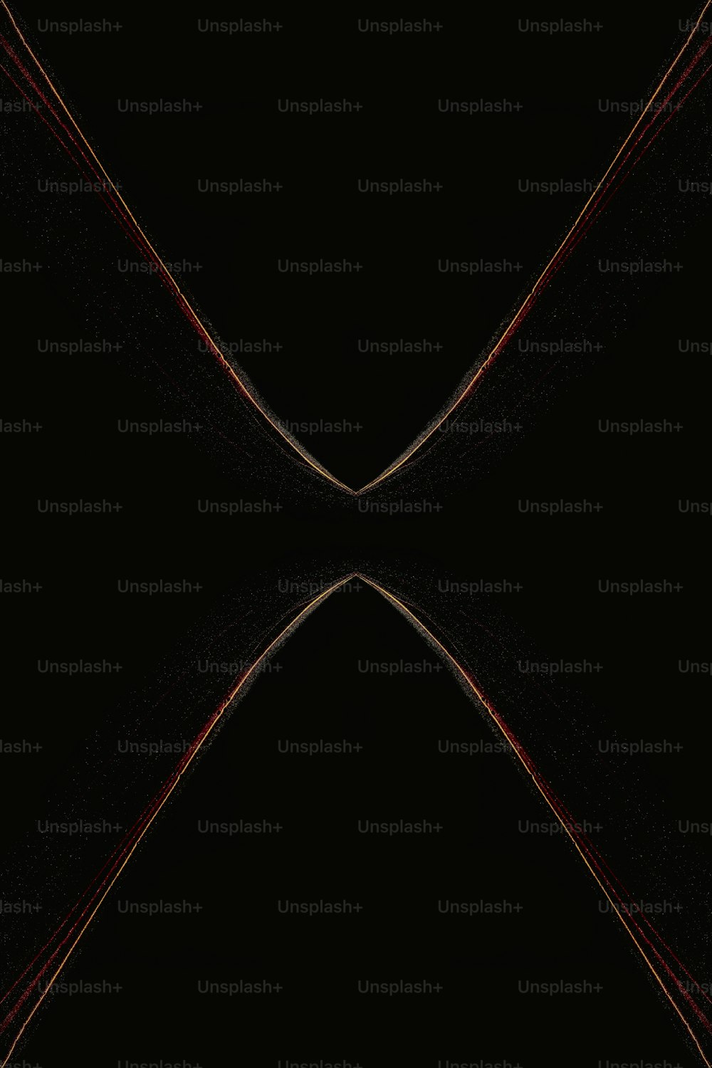 a black background with red lines in the middle