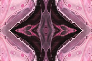 a pink and black abstract design with a pink center