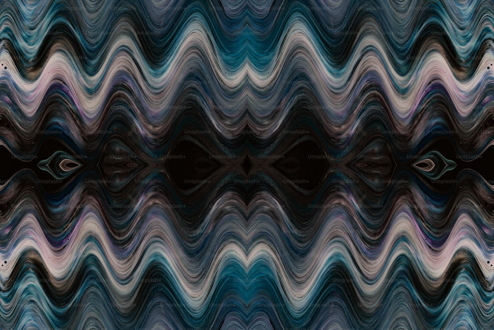 Una imagen generada por computadora de un patrón ondulado