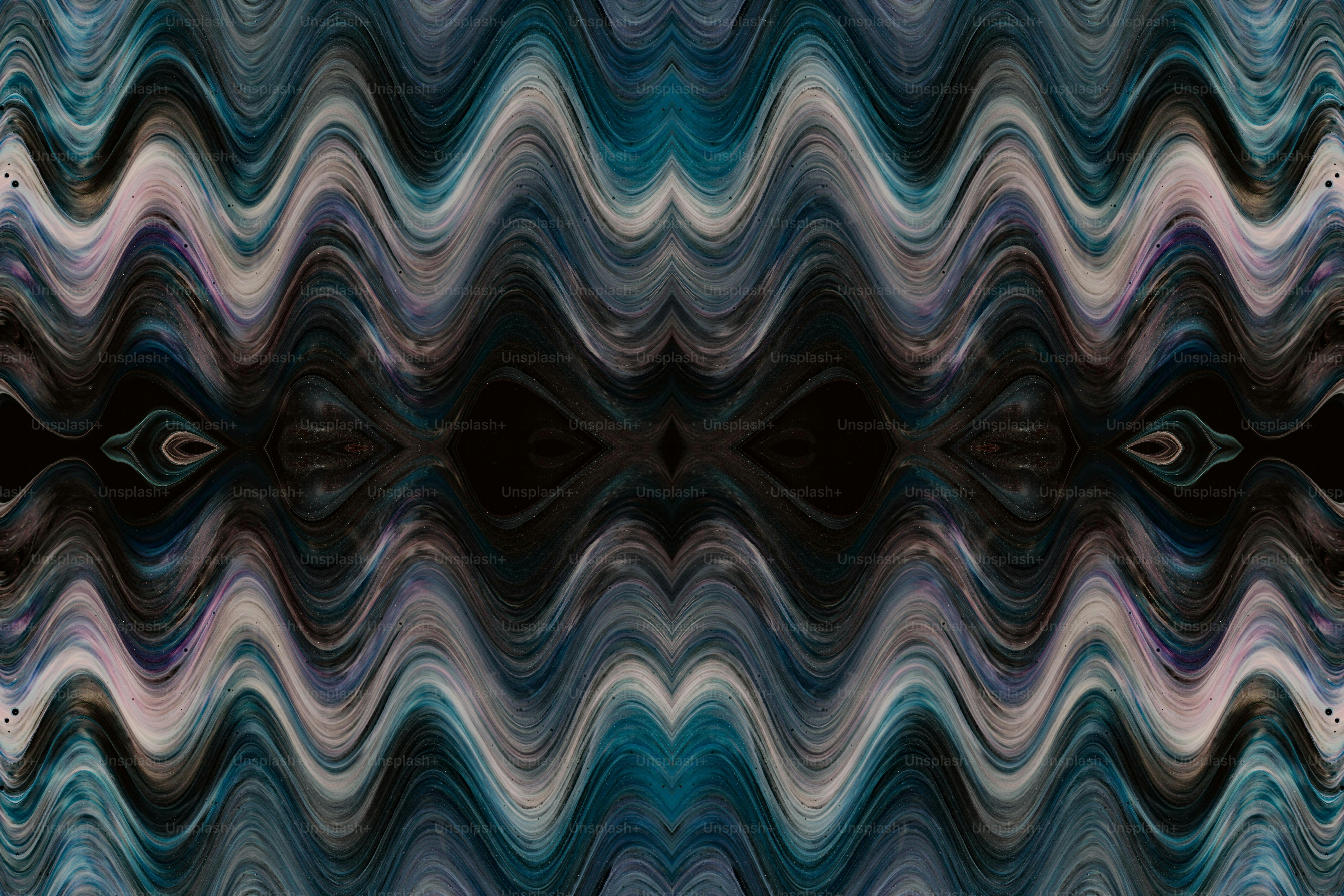 a computer generated image of a wavy pattern