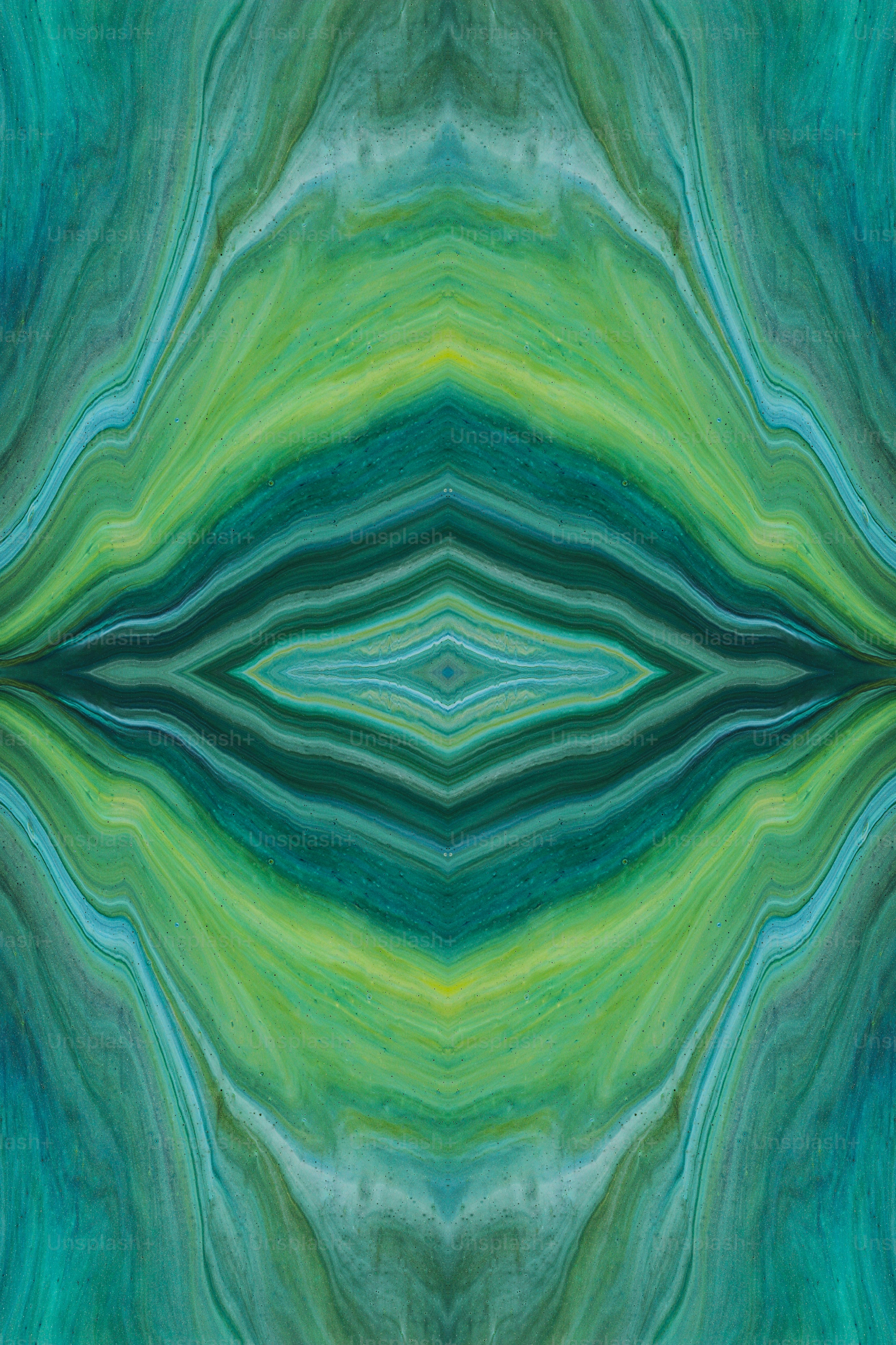 Un fond vert et bleu avec des lignes ondulées
