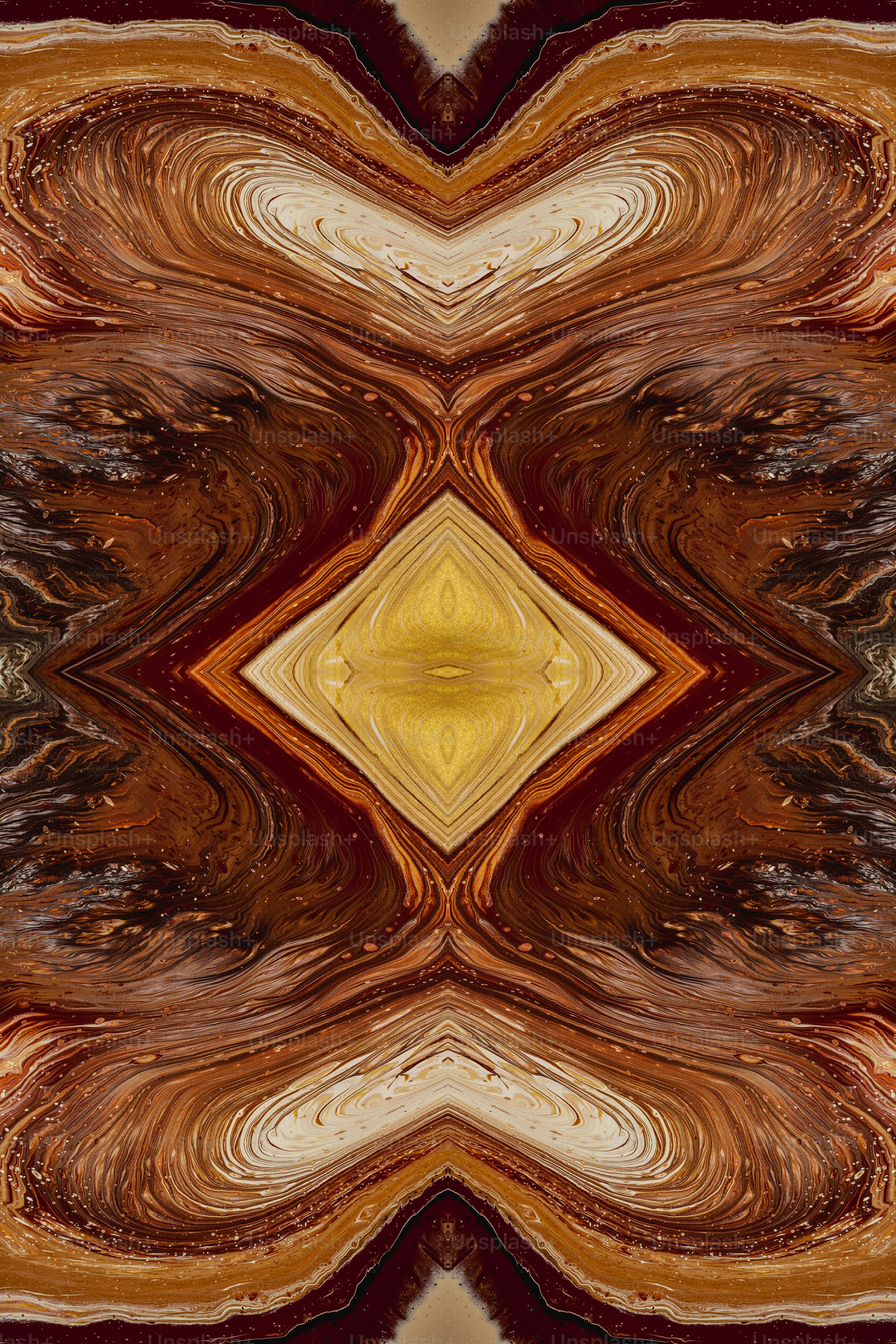 an abstract image of a brown and yellow pattern