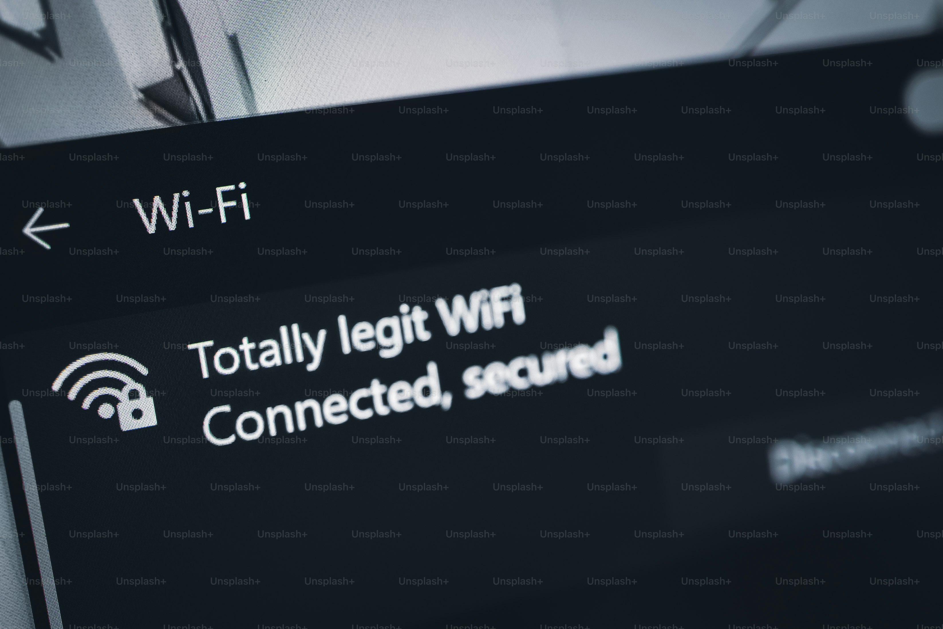 A totally(!) legit WiFi network.