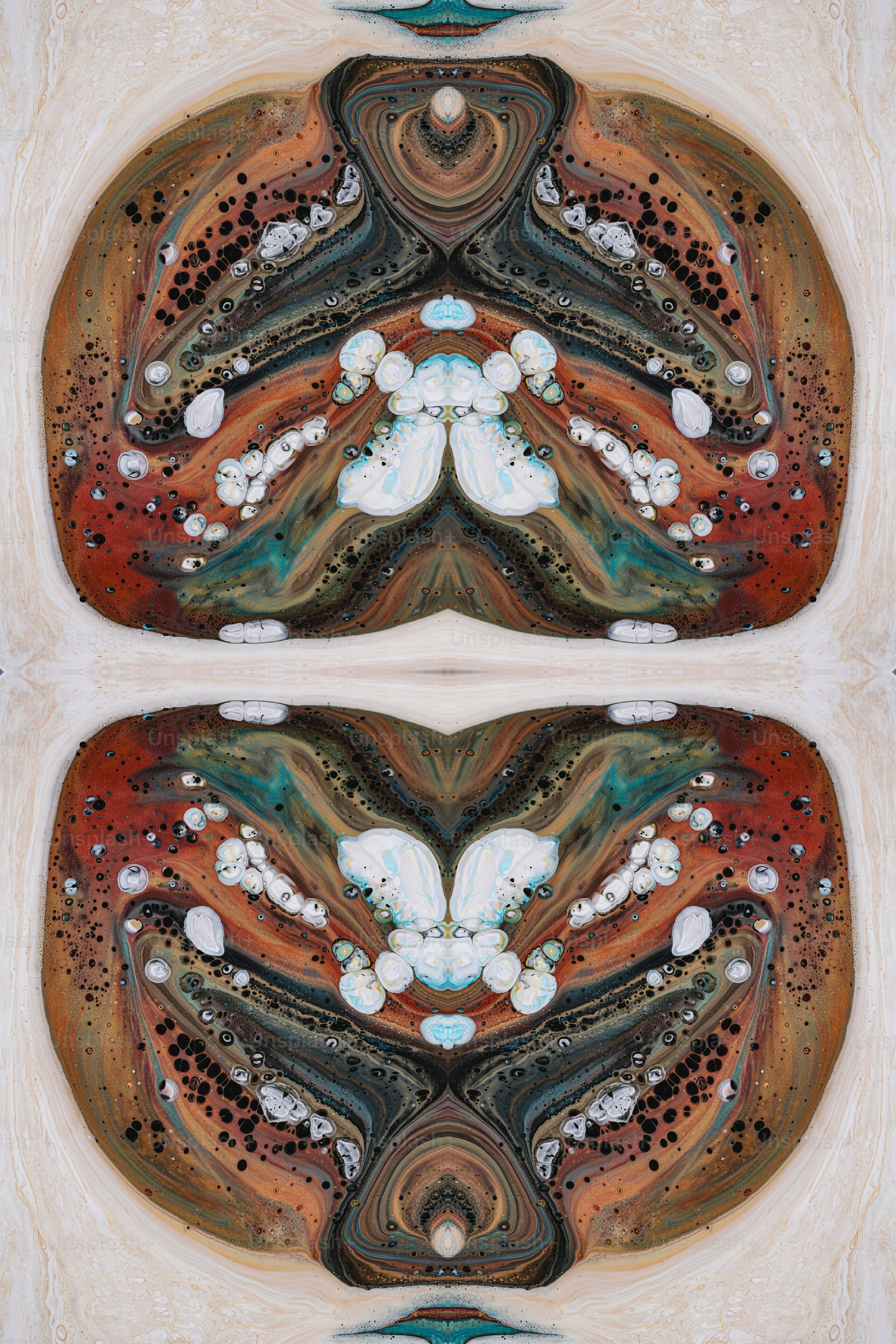 a picture of a painting with different colors and shapes