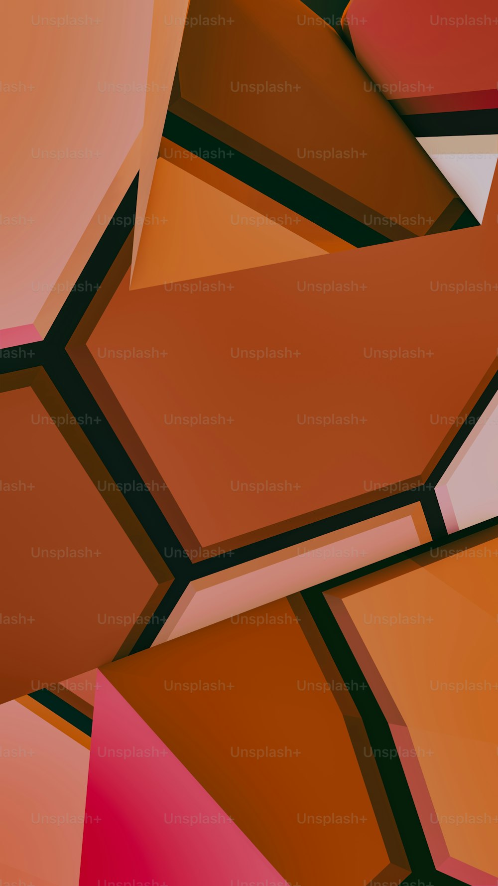 an abstract image of an orange and pink background