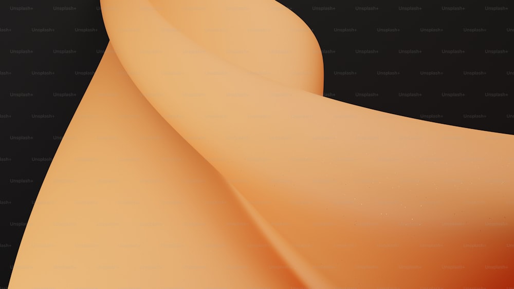 ein schwarzer Hintergrund mit einer orangefarbenen Kurve