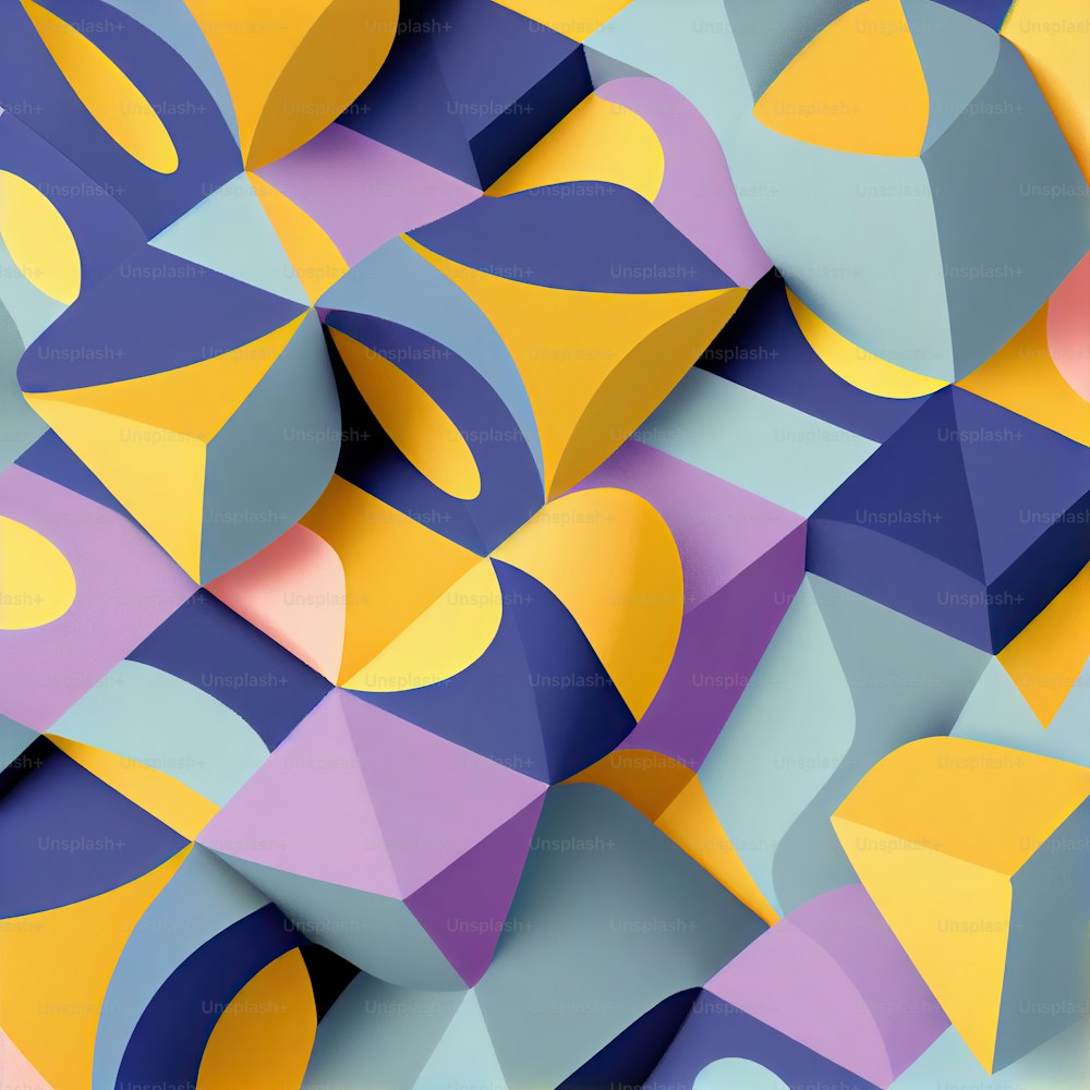 a very colorful abstract background with a lot of shapes