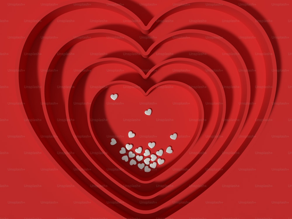 Un montón de pastillas tienen la forma de un corazón