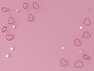 a pink background with lots of hearts on it