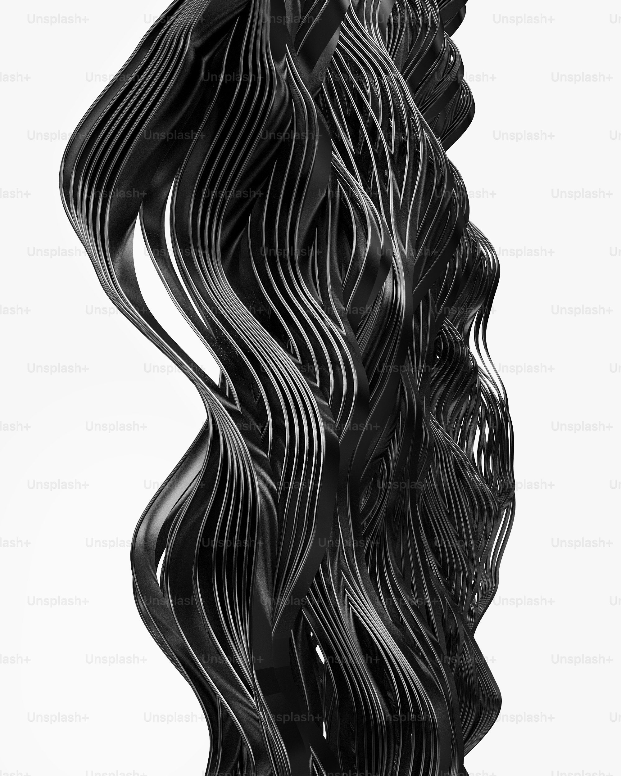 Una foto en blanco y negro de una escultura