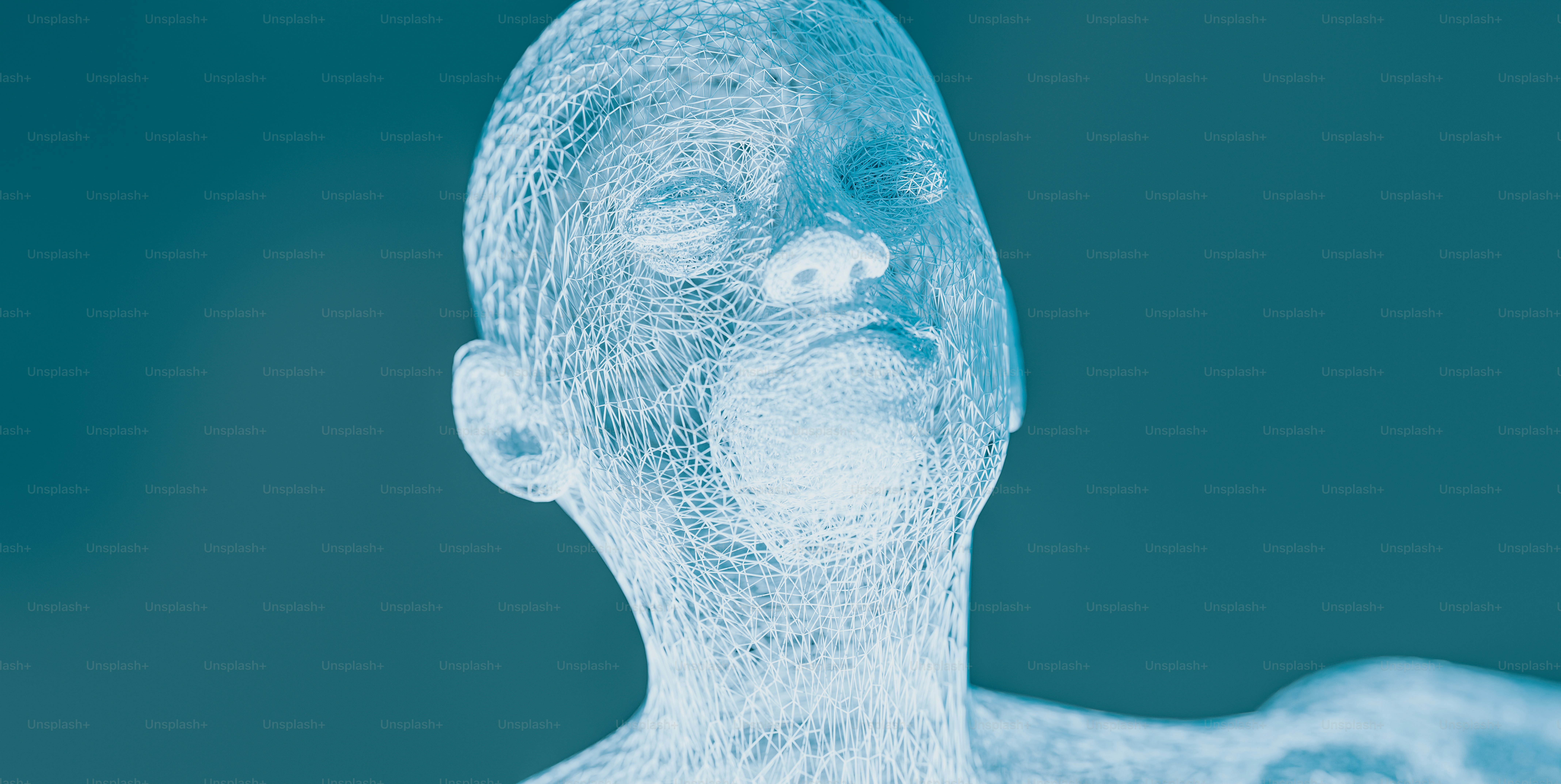 a close up of a person's face with a blurry background