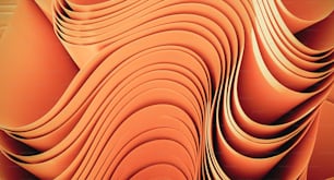 a computer generated image of an orange background