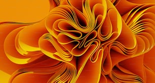 un'immagine generata al computer di un fiore d'arancio