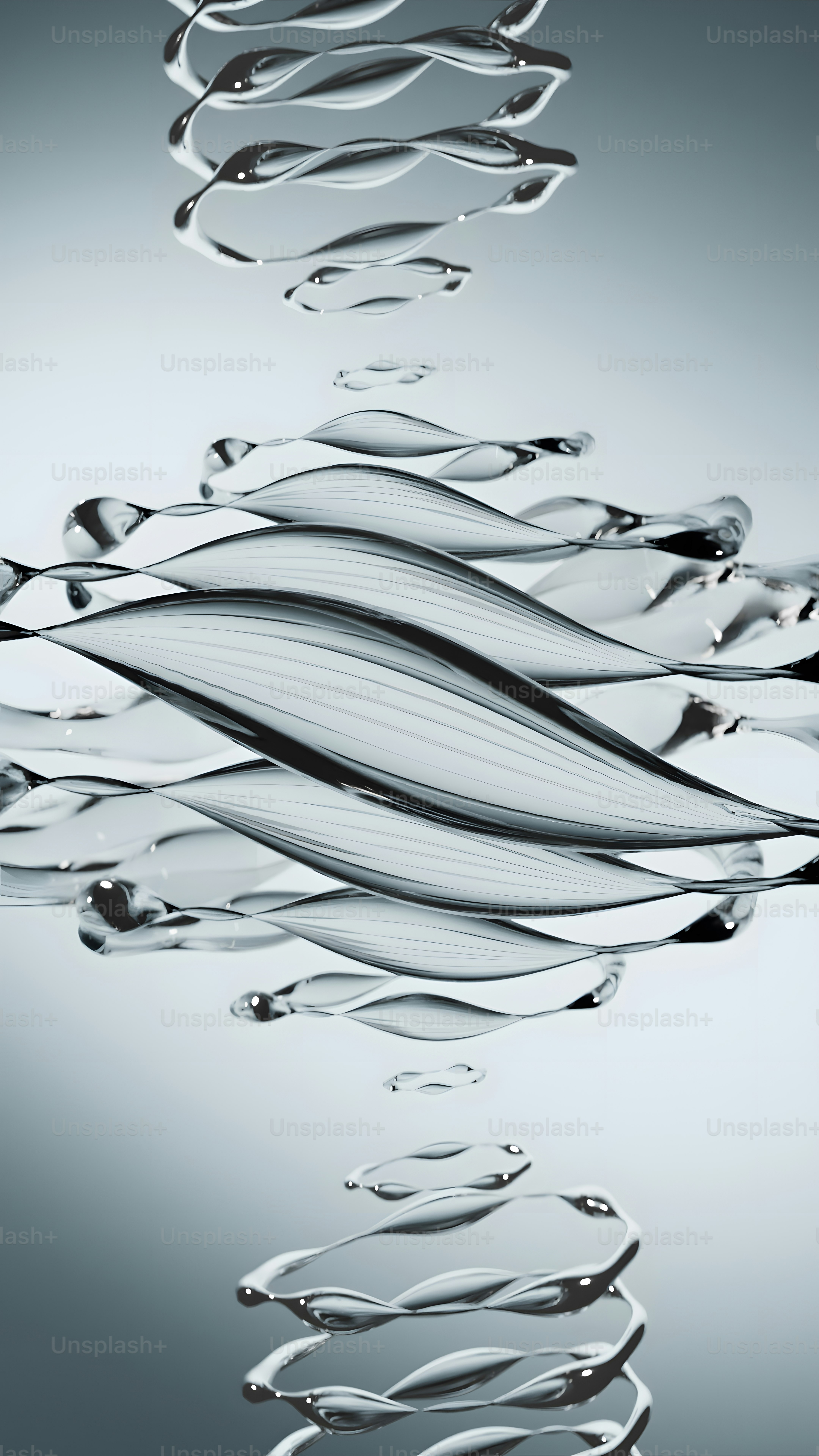 Une photo abstraite d’une vague d’eau