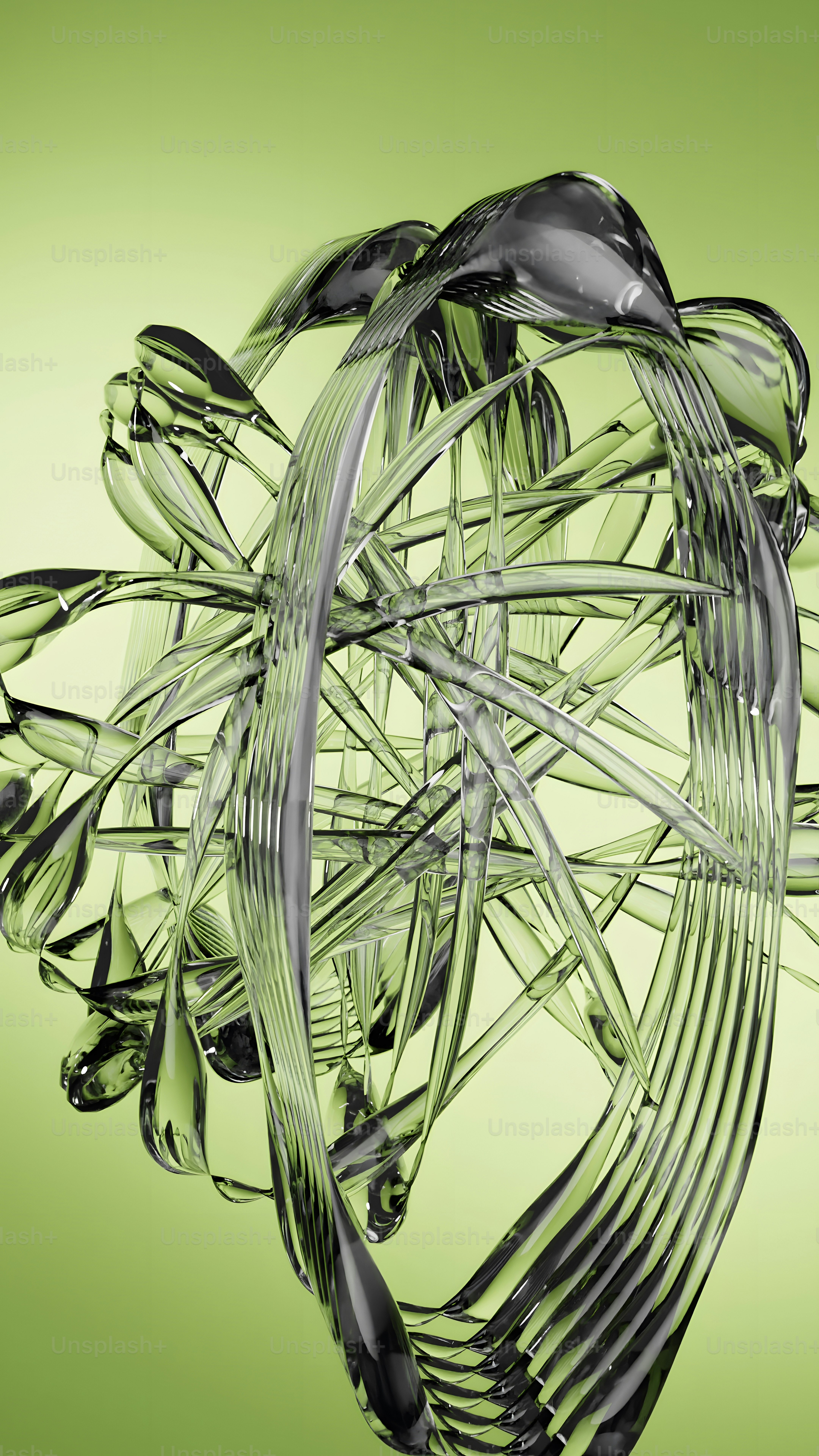 Gros plan d’une fourchette avec un fond vert