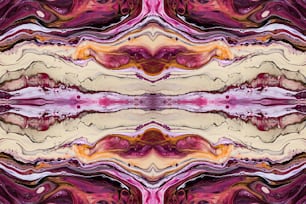 Una imagen abstracta de un patrón púrpura y amarillo