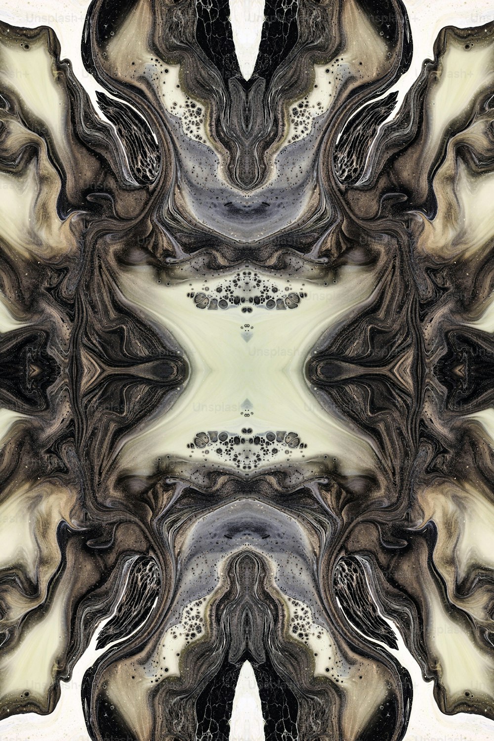 Una imagen abstracta de un patrón en blanco y negro