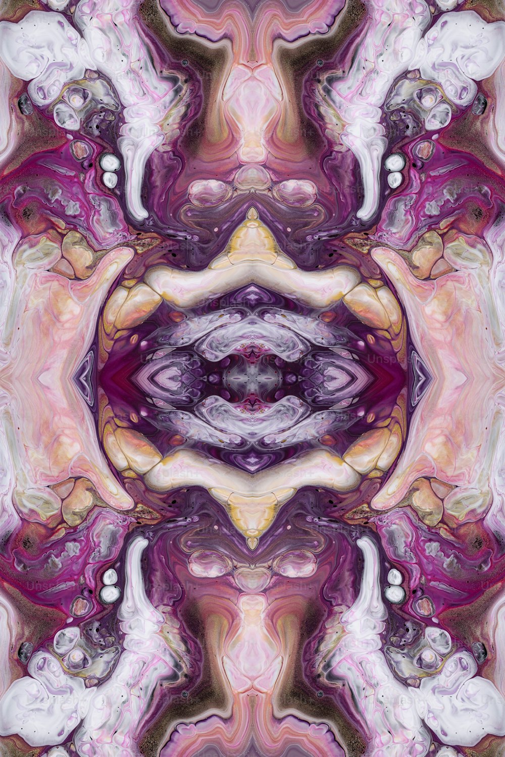 an abstract image of a purple and pink flower