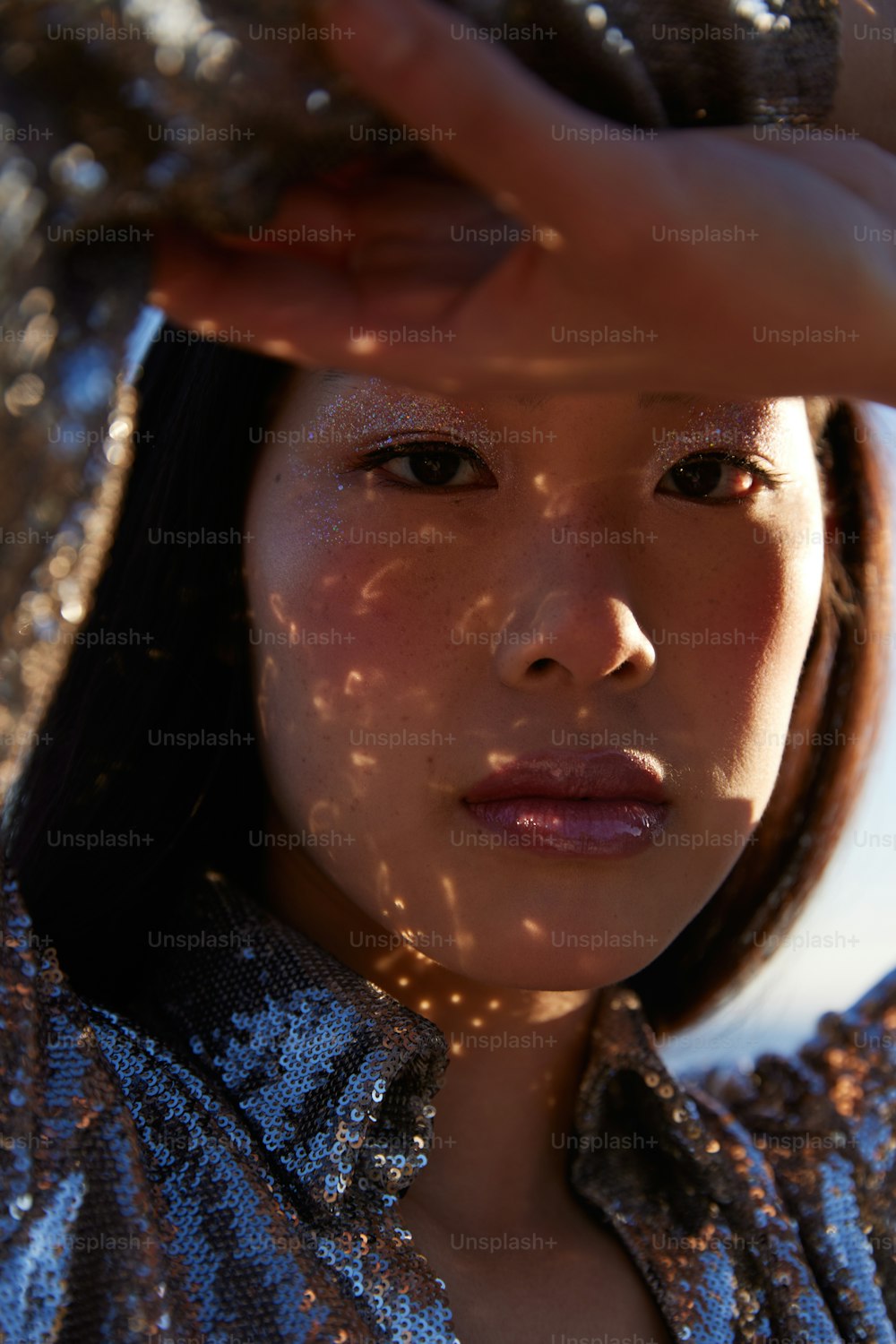 a close up of a person wearing a jacket