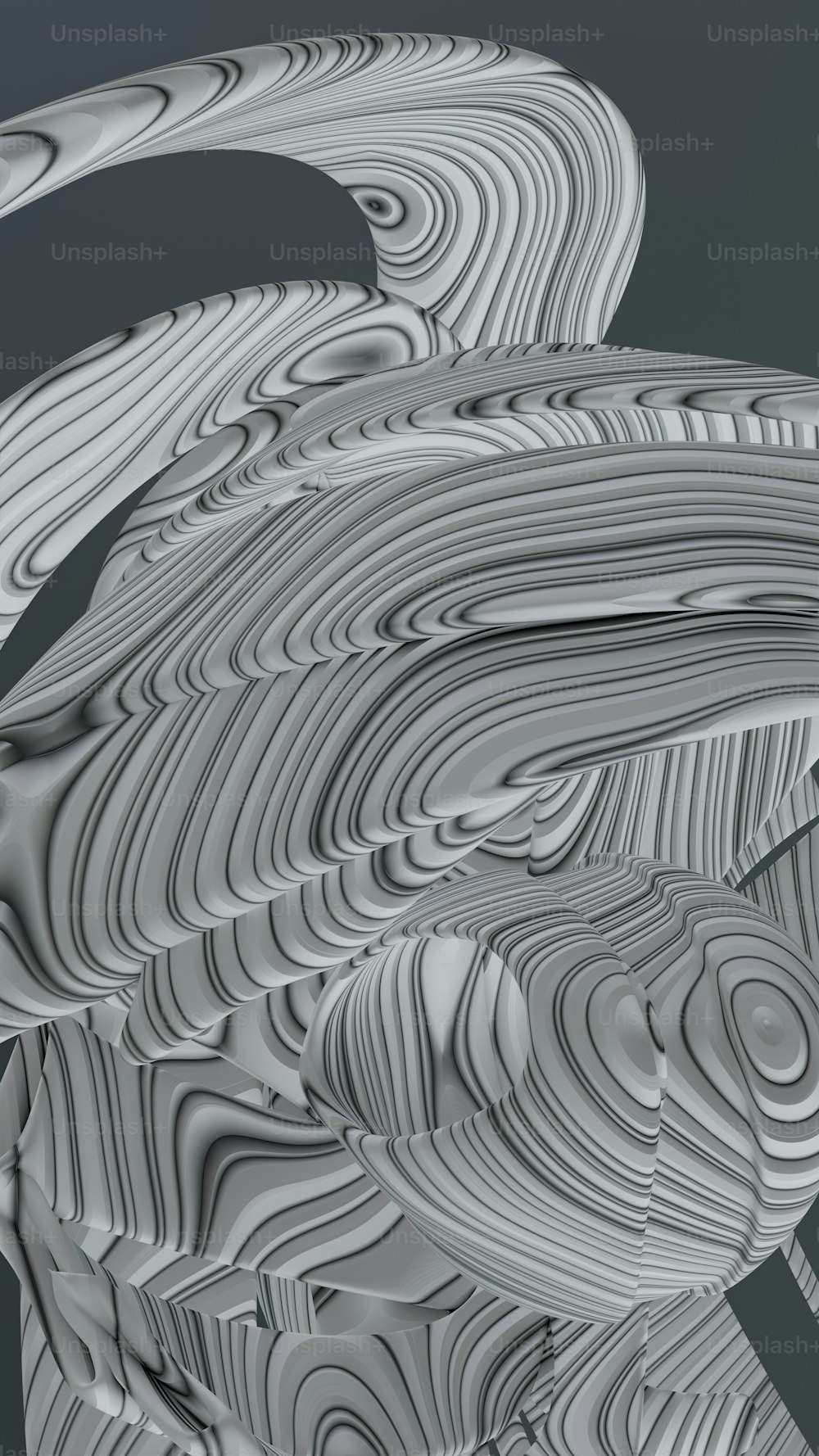 Una imagen abstracta de líneas onduladas y curvas
