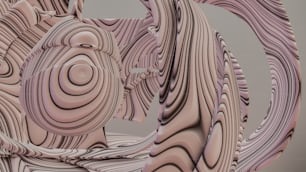 Ein computergeneriertes Bild abstrakter Formen