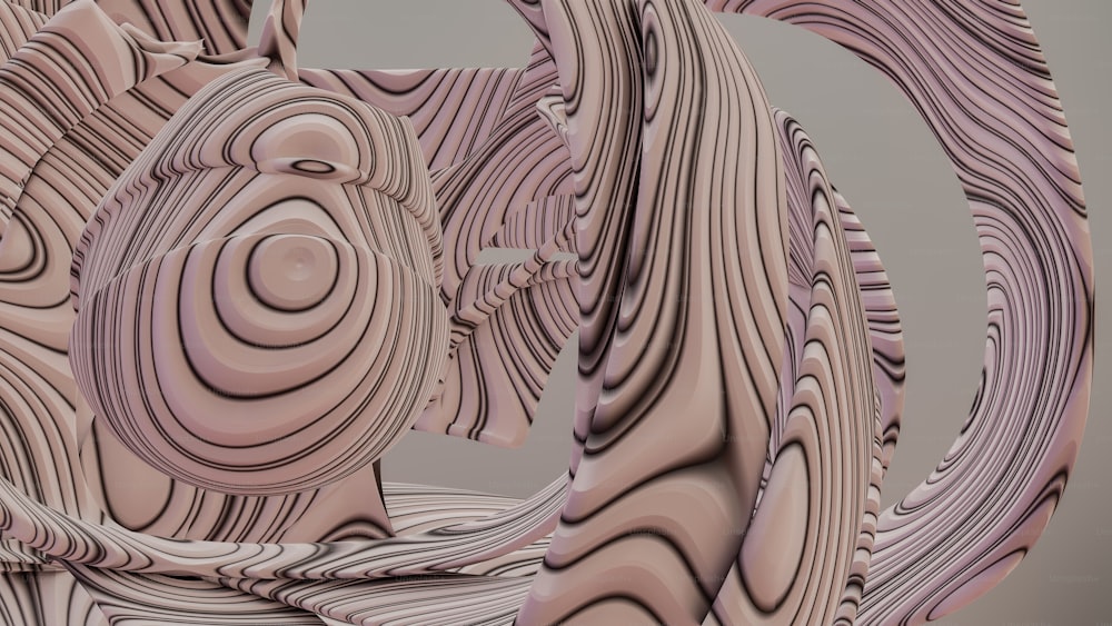 Ein computergeneriertes Bild abstrakter Formen