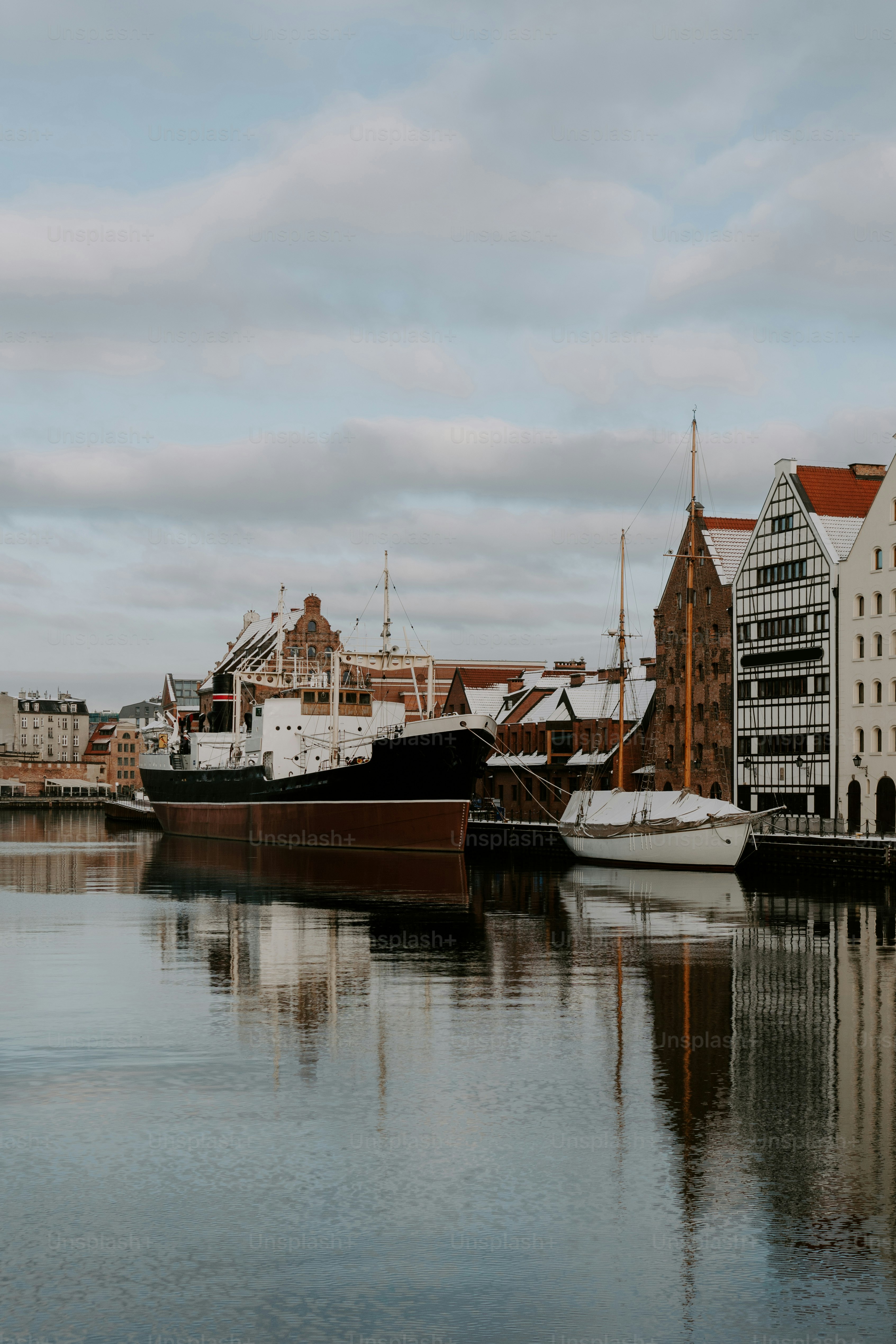 a body of water with boats in it