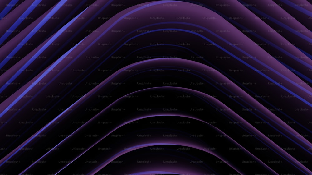 Un fondo púrpura abstracto con líneas onduladas
