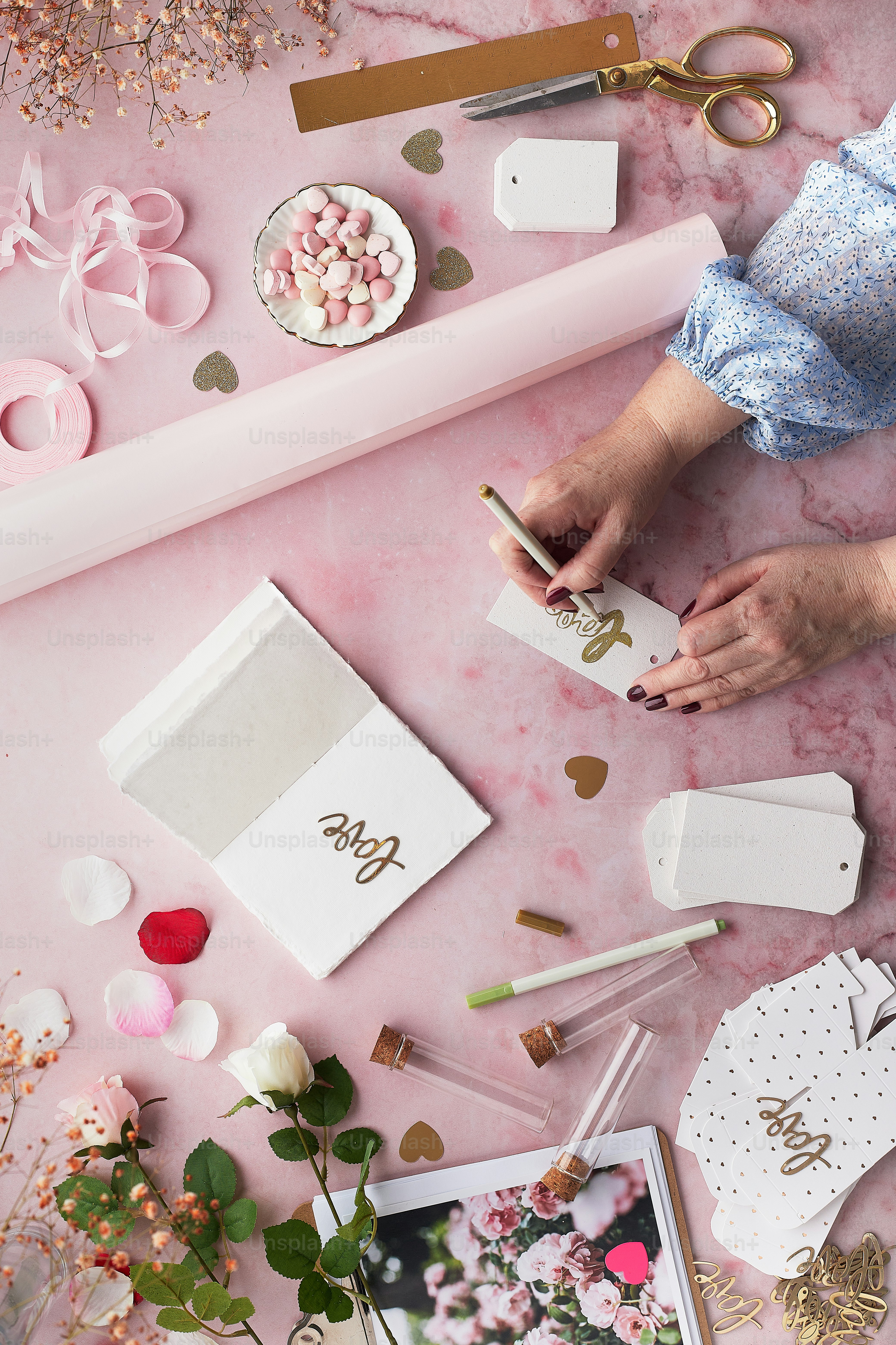 a table topped with lots of different items