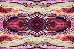 une image abstraite d’un motif violet et jaune