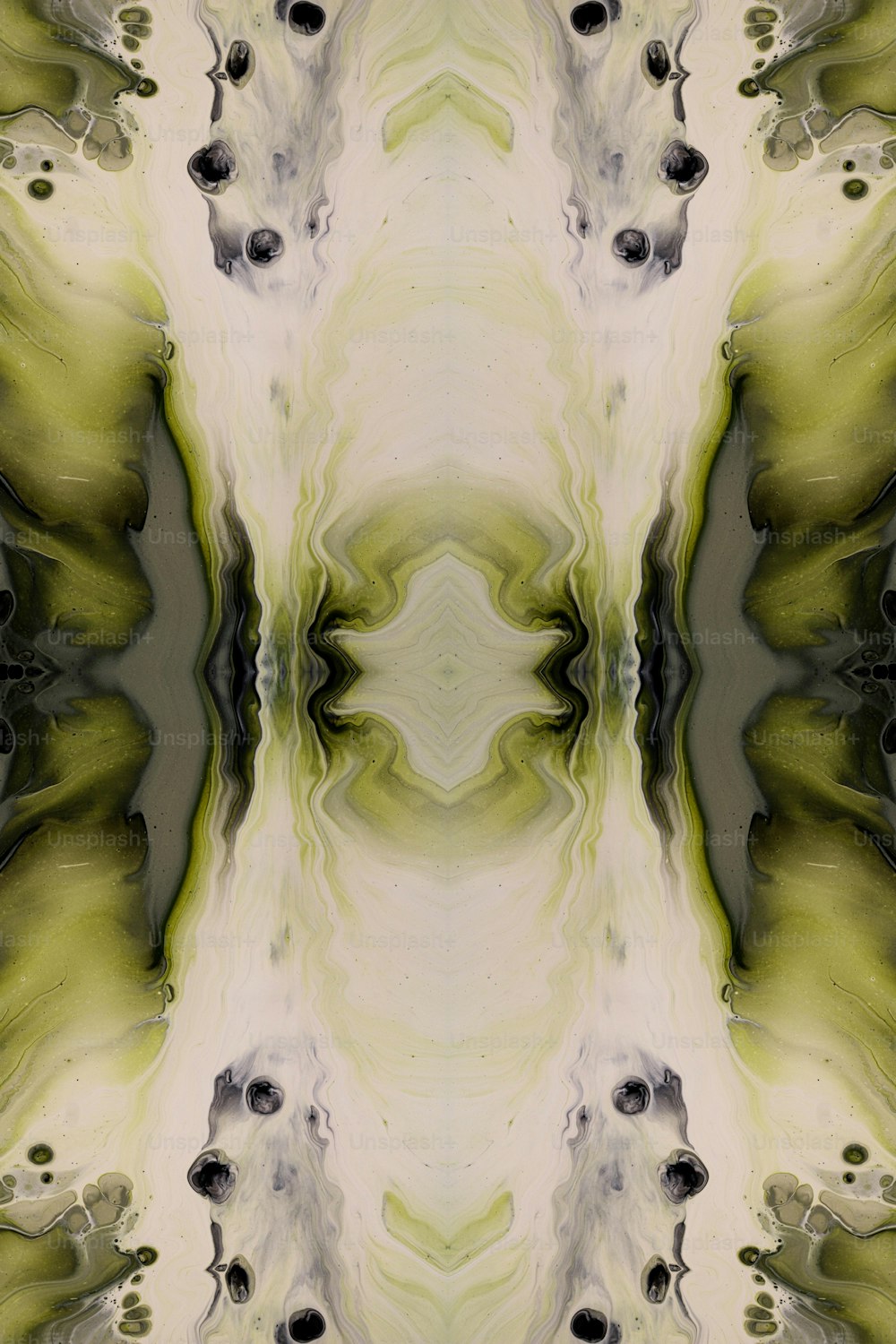 ein abstraktes Bild eines grün-weißen Hintergrunds