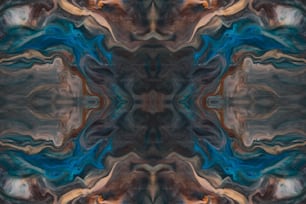 une image abstraite d’un motif bleu et brun