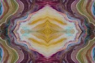 an abstract image of a yellow, purple, and green pattern