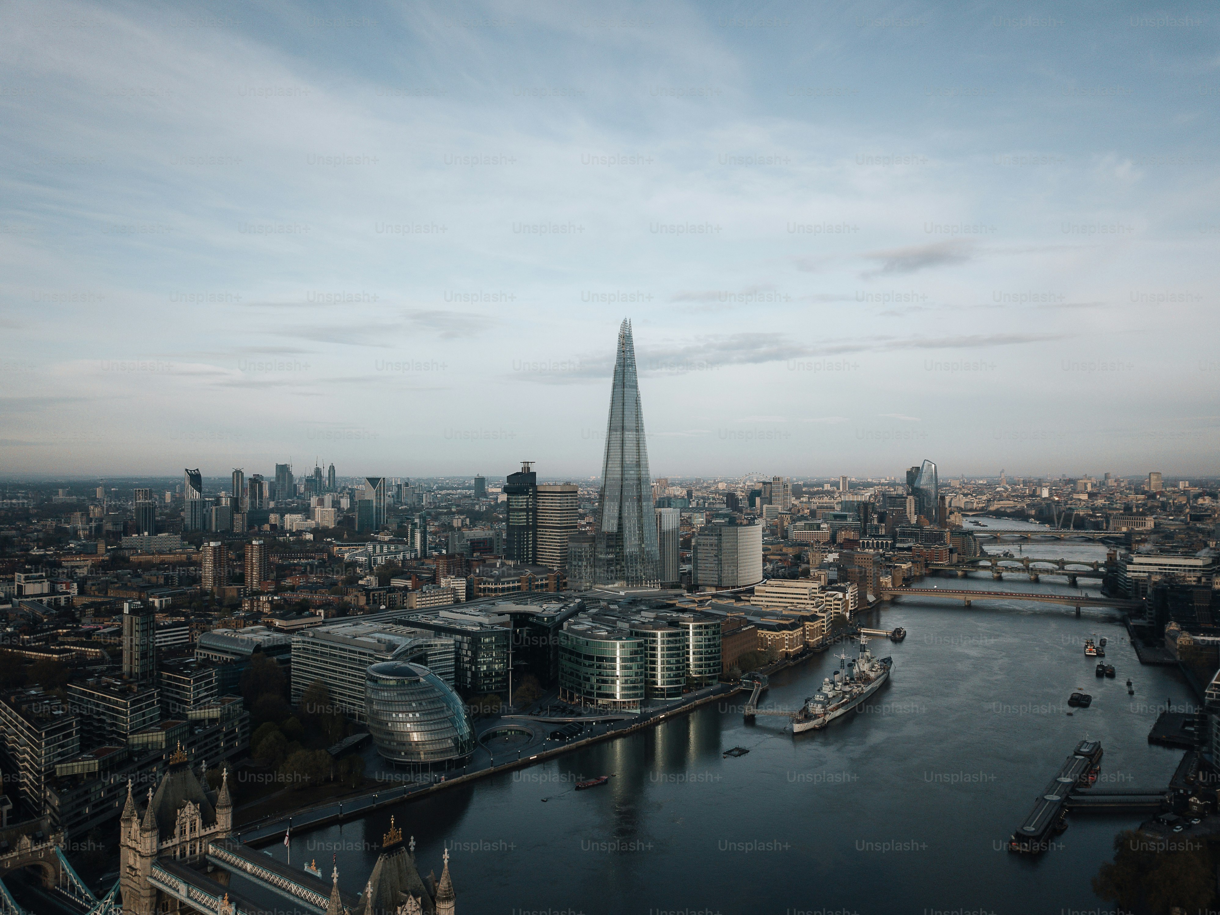 an aerial view of the city of london