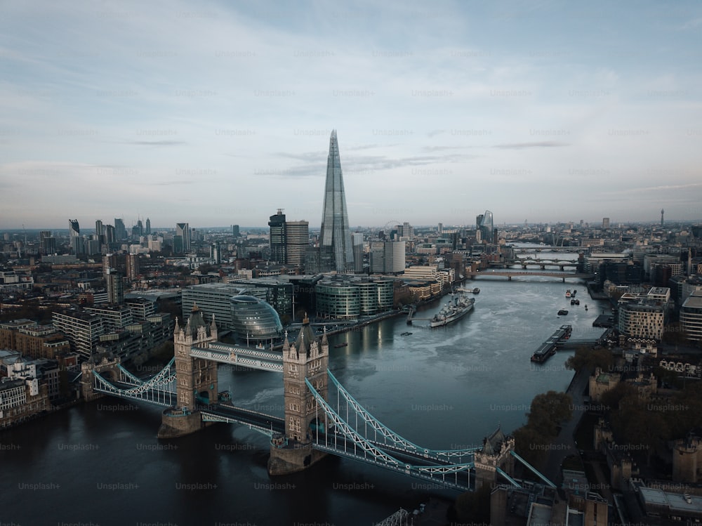 an aerial view of the city of london