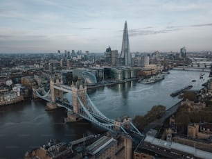 an aerial view of the city of london