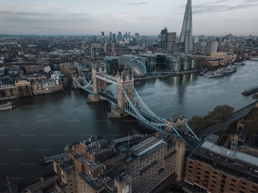 an aerial view of the city of london