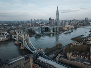 an aerial view of the city of london