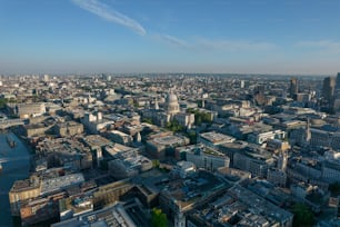 Eine Luftaufnahme der City of London