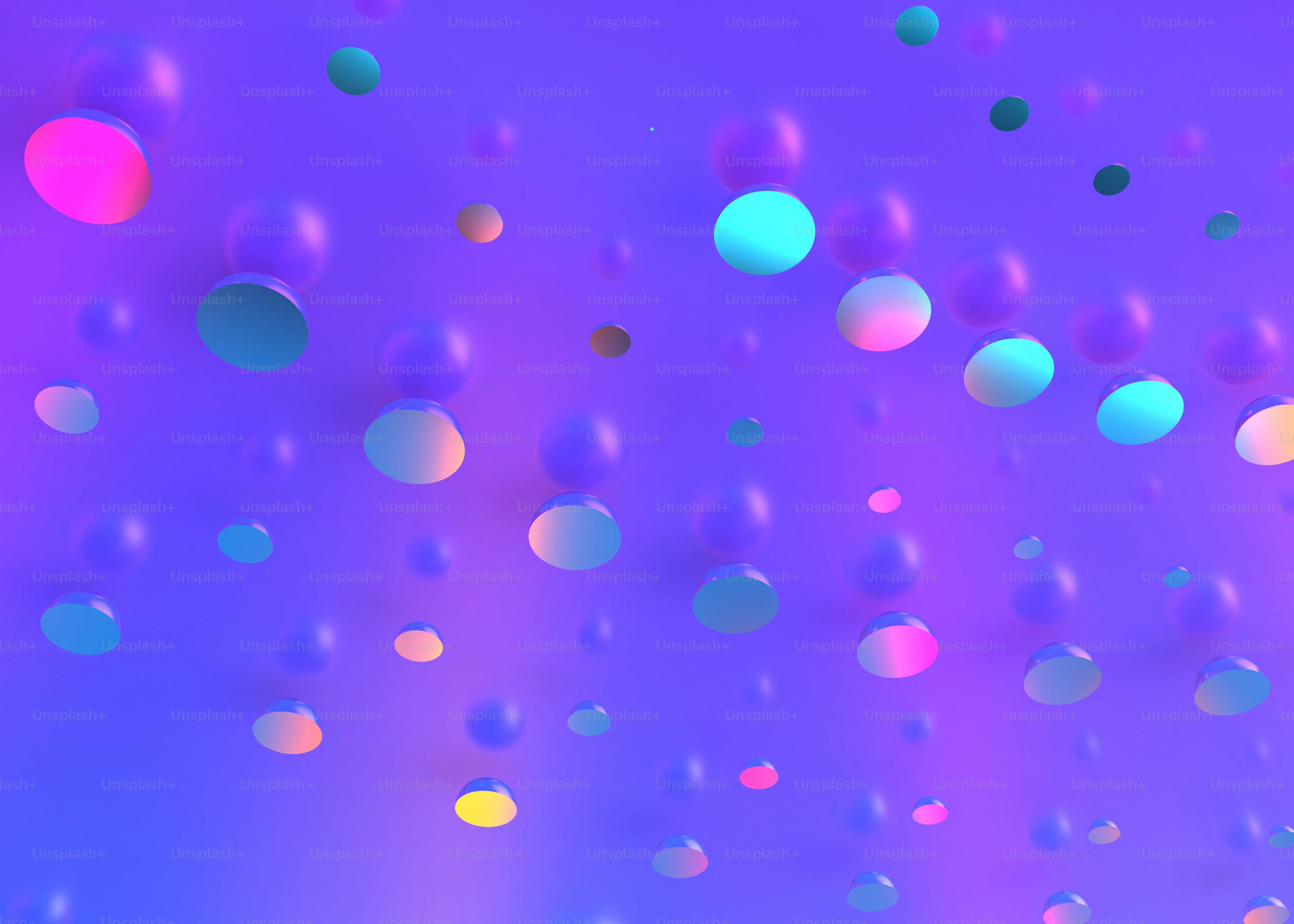 a bunch of balloons are floating in the air