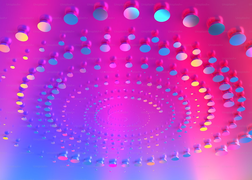 an abstract photo of a tunnel of circles