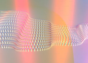 光の波のコンピュータ生成画像