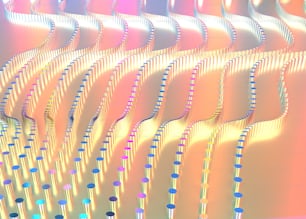 une image générée par ordinateur d’une série de lignes ondulées