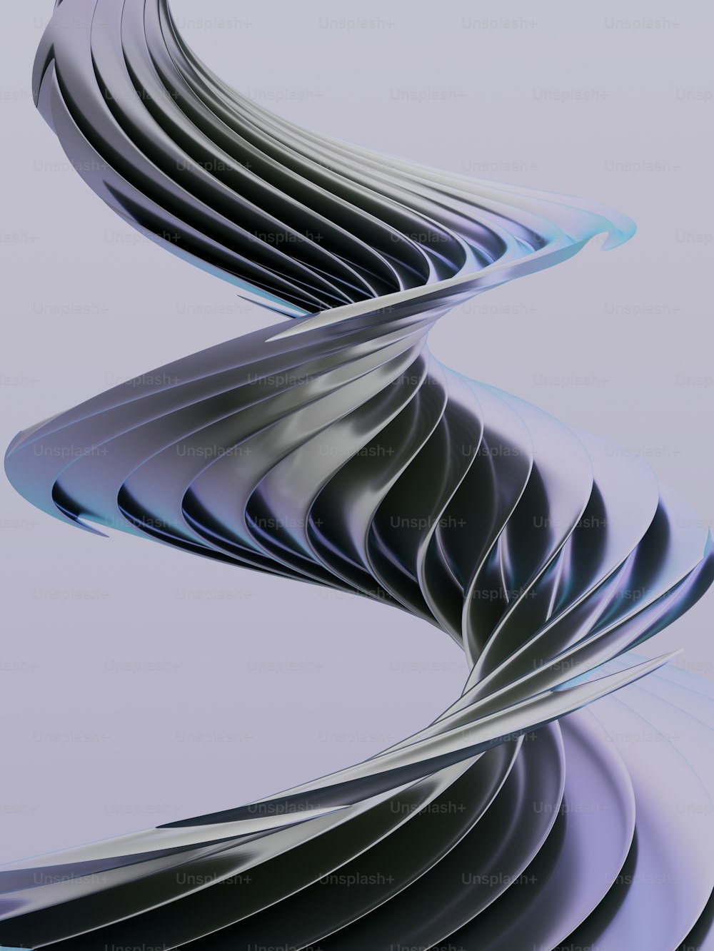 a computer generated image of a curved object